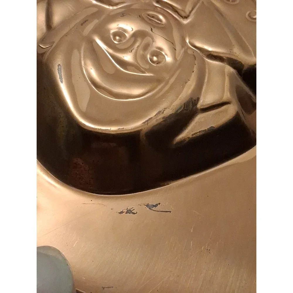 Vintage Copper Tone Lady Dress Wall Hanging (PRE- OWNED)Mold Retro Kitchen Decor